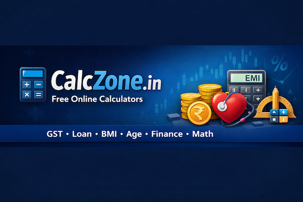 Collection of free online calculators dashboard showing math, finance, health categories